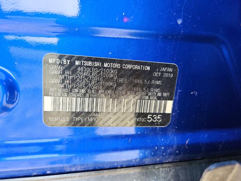 69826766 :رقم المزاد ، JA4AT3AA5LZ016970 vin ، 2020 Mitsubishi Eclipse Cross مزاد بيع