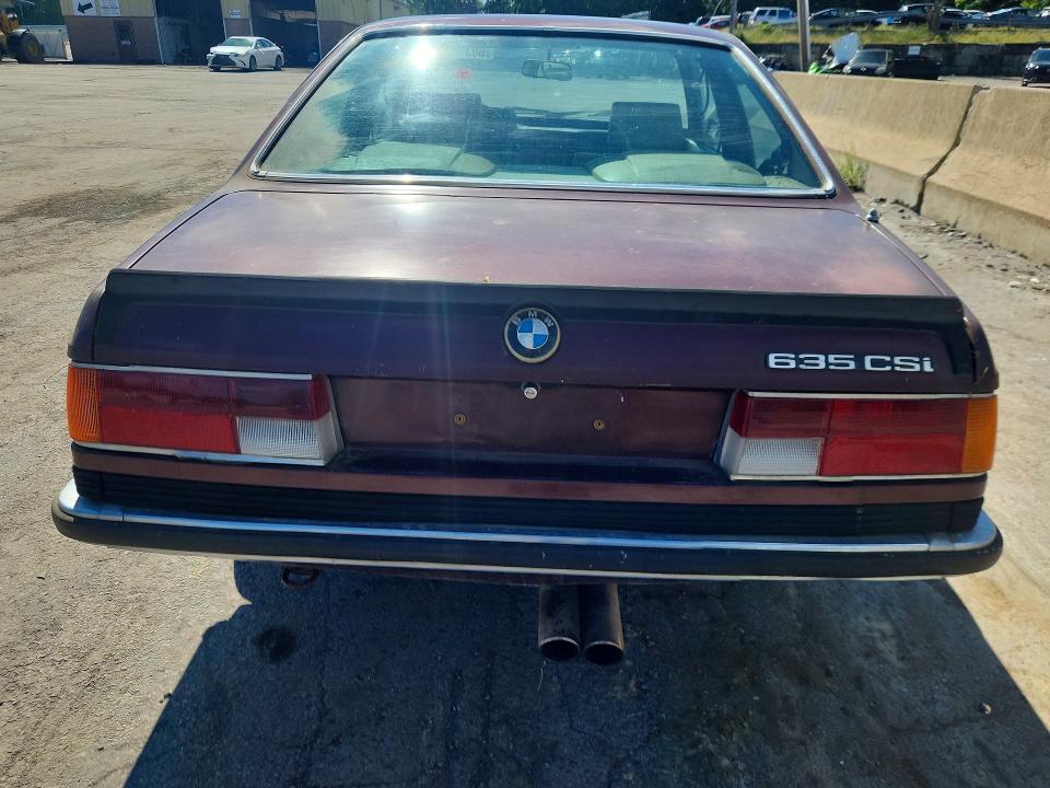1985 Bmw 635 მანქანა იყიდება აუქციონზე, vin: WBAEC710909403066, აუქციონის ნომერი: 69394796