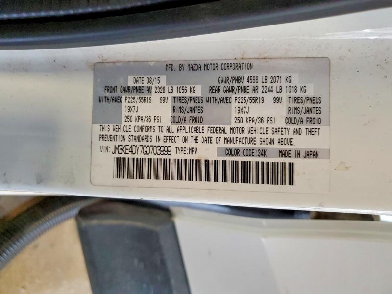2016 Mazda Cx-5 მანქანა იყიდება აუქციონზე, vin: JM3KE4DY7G0703999, აუქციონის ნომერი: 67478106