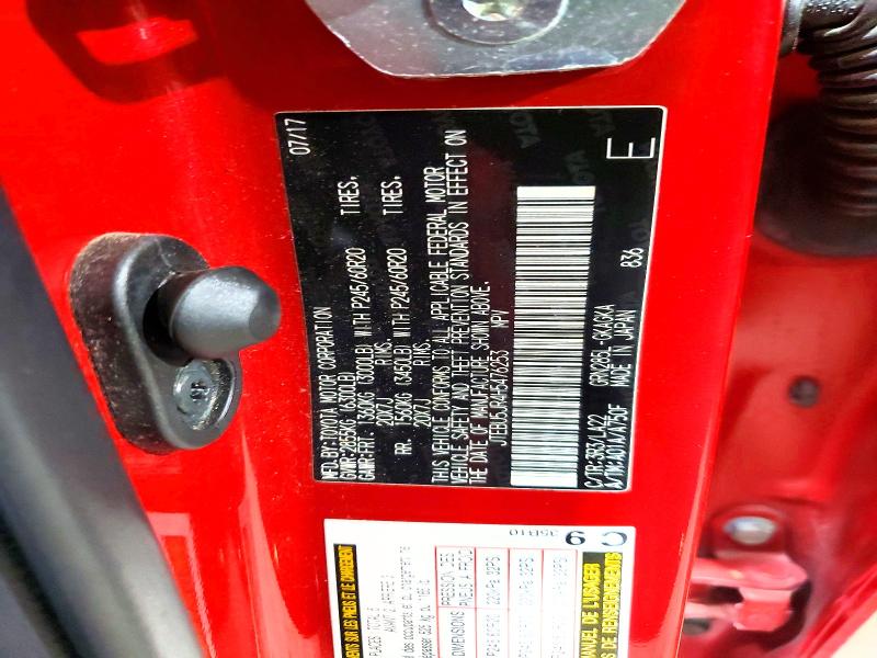 Продаж на аукціоні авто 2017 Toyota 4runner, vin: JTEBU5JR4H5476253, номер лоту: 68153566