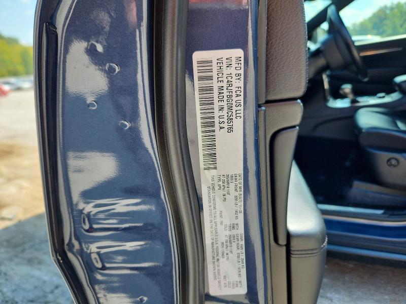 2021 Jeep Grand Cherokee მანქანა იყიდება აუქციონზე, vin: 1C4RJFBG0MC585765, აუქციონის ნომერი: 68083776