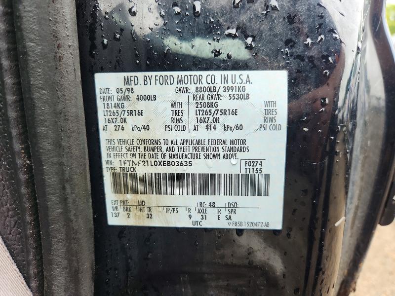 Продажа на аукционе авто 1999 Ford F250, vin: 1FTNF21L0XEB03635, номер лота: 67828506