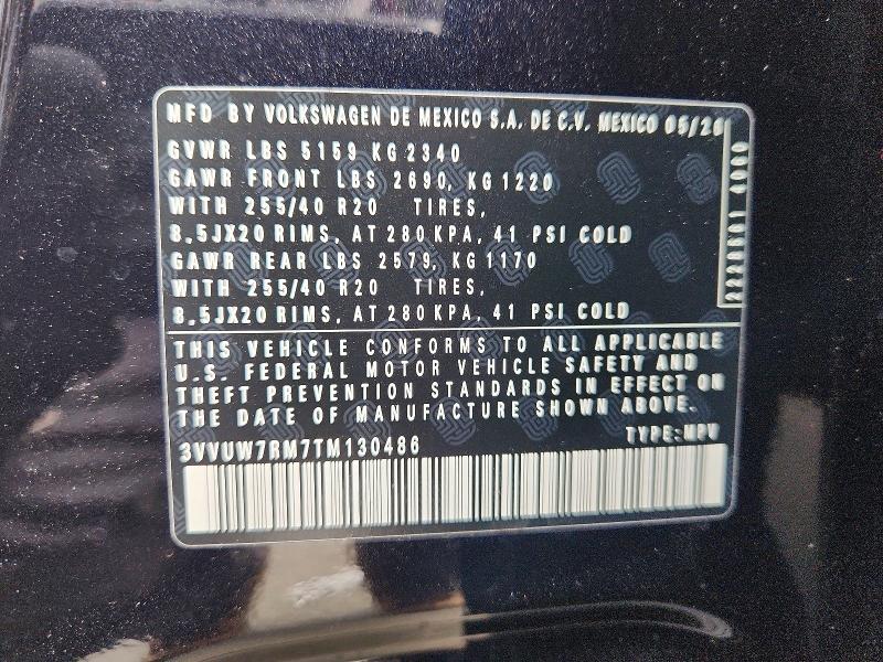 Aukcja sprzedaży 2026 Volkswagen Tiguan, vin: 3VVUW7RM7TM130486, numer aukcji: 68416906