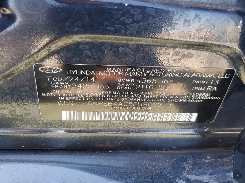 Продажа на аукционе авто 2014 Hyundai Sonata, vin: 5NPEB4AC8EH902275, номер лота: 70093266