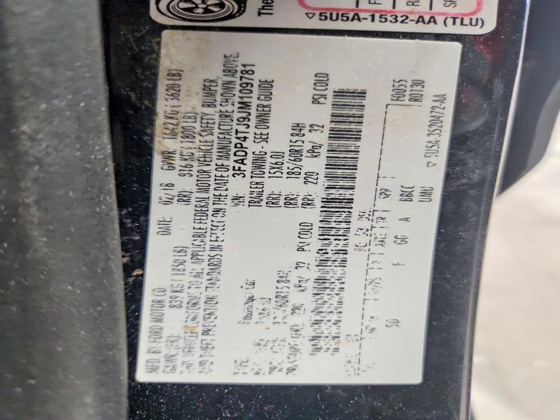 Продаж на аукціоні авто 2018 Ford Fiesta, vin: 3FADP4TJ9JM109781, номер лоту: 69019106