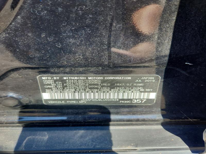 Auction sale of the 2020 Mitsubishi Outlander Sport, vin: JA4AP3AU9LU000928, lot number: 69118446