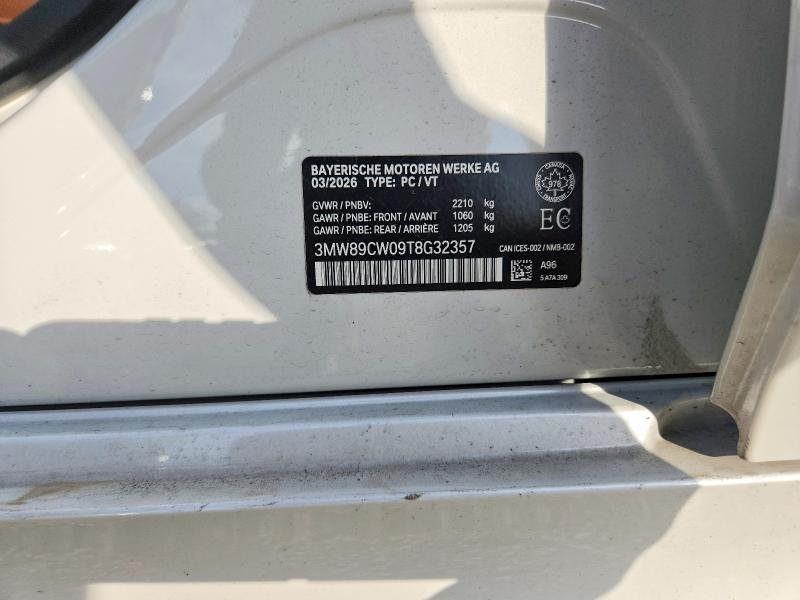 Aukcja sprzedaży 2026 Bmw 330xi, vin: 3MW89CW09T8G32357, numer aukcji: 64887946
