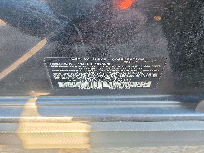 Aukcja sprzedaży 2018 Subaru Crosstrek, vin: JF2GTABC0JH256341, numer aukcji: 66782656