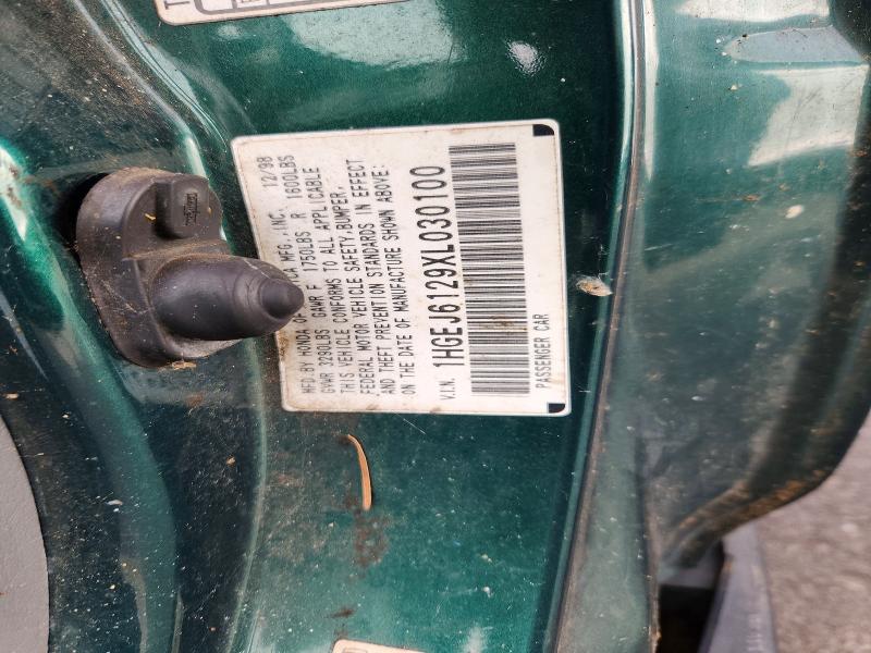 68857006 :رقم المزاد ، 1HGEJ6129XL030100 vin ، 1999 Honda Civic مزاد بيع