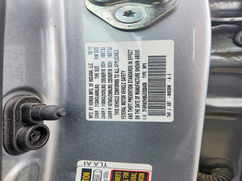 Продажа на аукционе авто 2018 Honda Cr-v, vin: 7FARW2H86JE000409, номер лота: 67651586