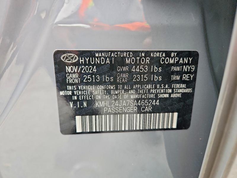 Aukcja sprzedaży 2025 Hyundai Sonata, vin: KMHL24JA7SA465244, numer aukcji: 69321146