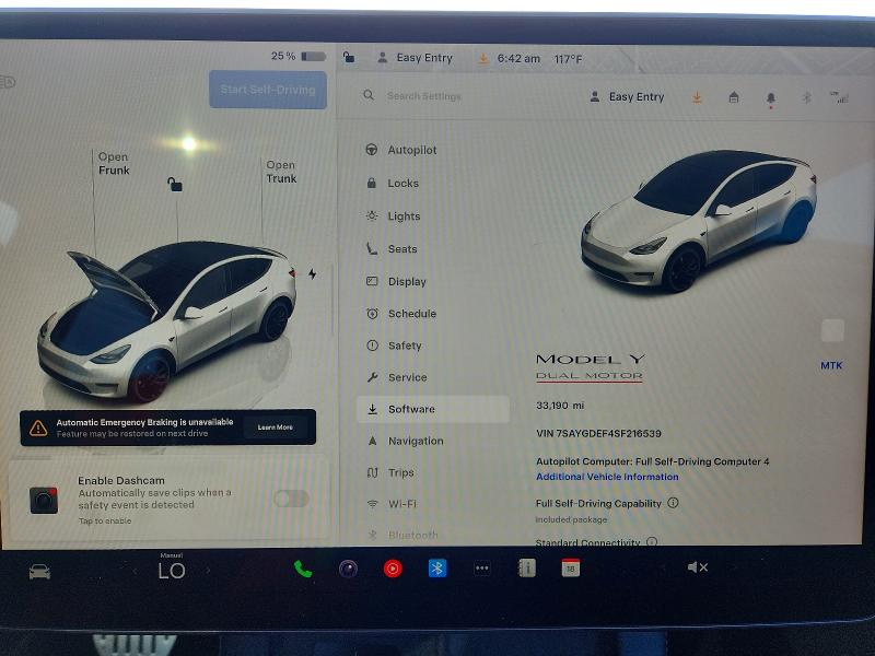 Aukcja sprzedaży 2025 Tesla Model Y, vin: 7SAYGDEF4SF216539, numer aukcji: 69796376