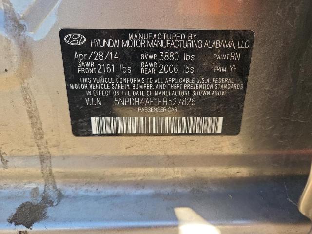 Продаж на аукціоні авто 2014 Hyundai Elantra, vin: 5NPDH4AE1EH527826, номер лоту: 70709386