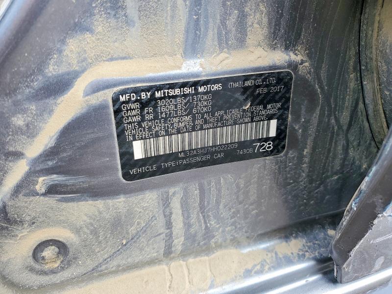 Продаж на аукціоні авто 2017 Mitsubishi Mirage, vin: ML32A3HJ7HH022209, номер лоту: 67667236