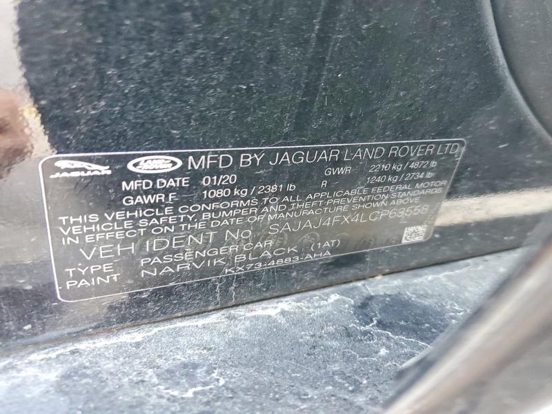 68132726 :رقم المزاد ، SAJAJ4FX4LCP63558 vin ، 2020 Jaguar Xe مزاد بيع