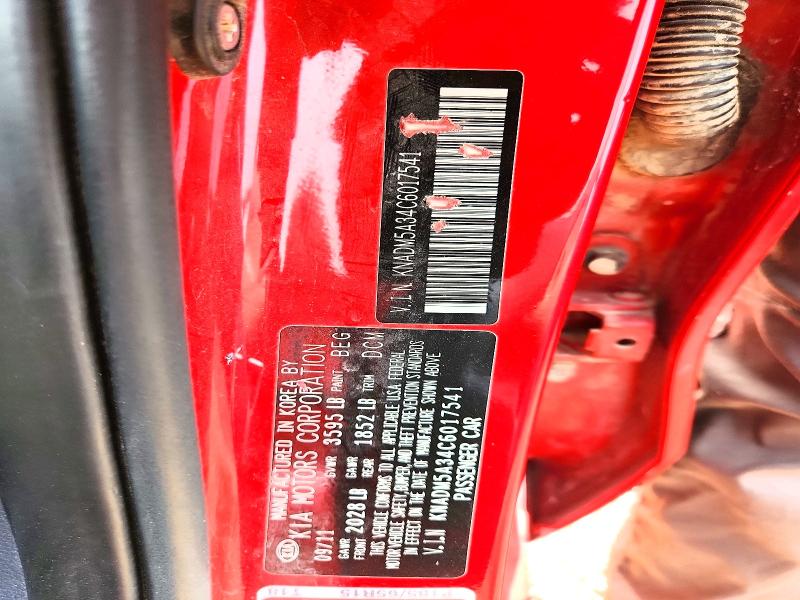 68144456 :رقم المزاد ، KNADM5A34C6017541 vin ، 2012 Kia Rio مزاد بيع