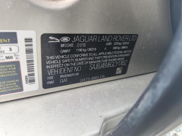70140606 :رقم المزاد ، SAJBJ4BV6GCY17652 vin ، 2016 Jaguar Xf مزاد بيع