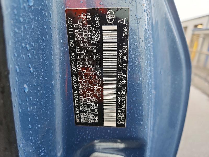 2008 Toyota Yaris მანქანა იყიდება აუქციონზე, vin: JTDJT923185165576, აუქციონის ნომერი: 70543156