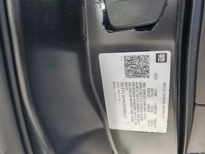 2025 Chevrolet Corvette მანქანა იყიდება აუქციონზე, vin: 1G1YC3D45S5106273, აუქციონის ნომერი: 67725796