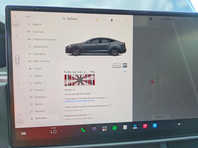 Продажа на аукционе авто 2022 Tesla Model S, vin: 5YJSA1E65NF472969, номер лота: 64086516
