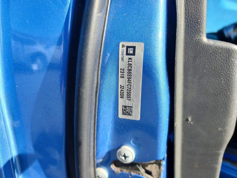 2015 Chevrolet Spark მანქანა იყიდება აუქციონზე, vin: KL8CB6S94FC725557, აუქციონის ნომერი: 69629426