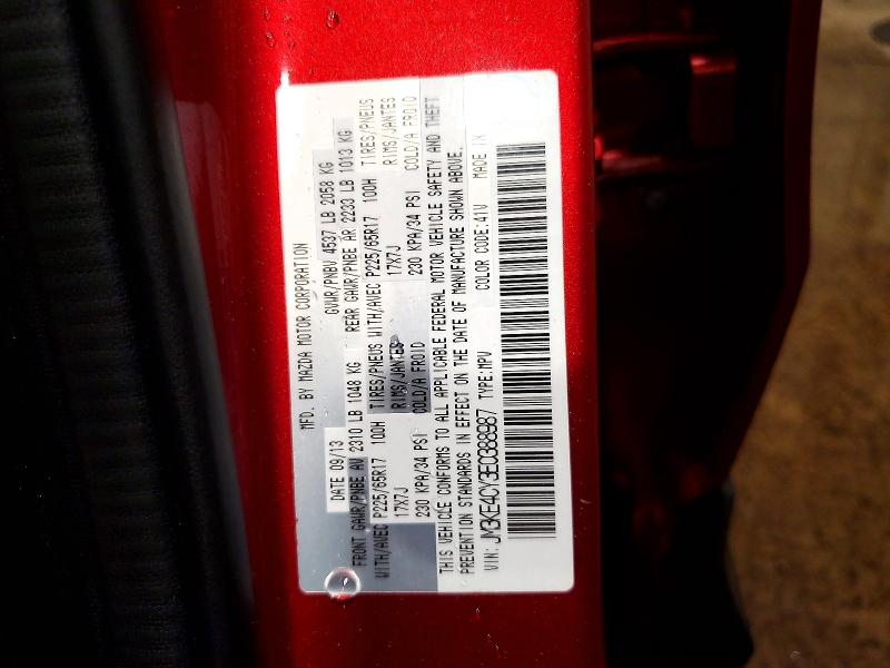 Продаж на аукціоні авто 2014 Mazda Cx-5, vin: JM3KE4CY3E0388987, номер лоту: 70041496