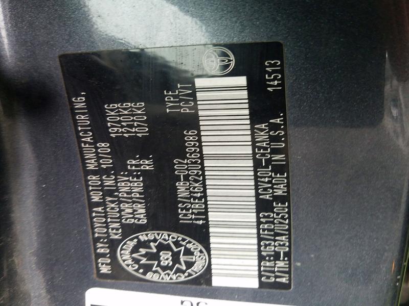Aukcja sprzedaży 2009 Toyota Camry, vin: 4T1BE46K29U369986, numer aukcji: 67452026