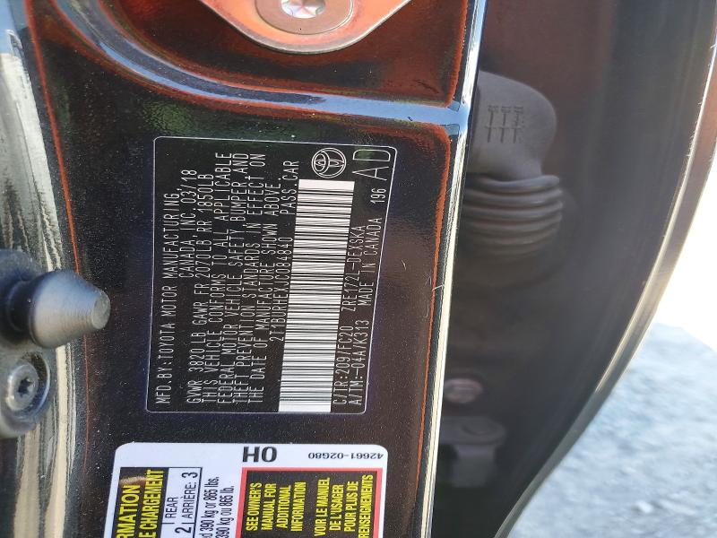 69441996 :رقم المزاد ، 2T1BURHEXJC084840 vin ، 2018 Toyota Corolla مزاد بيع