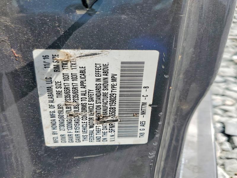 Aukcja sprzedaży 2016 Honda Odyssey, vin: 5FNRL5H65GB159029, numer aukcji: 70530306
