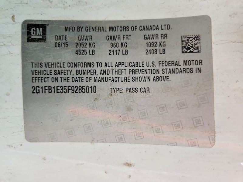 2015 Chevrolet Camaro მანქანა იყიდება აუქციონზე, vin: 2G1FB1E35F9285010, აუქციონის ნომერი: 70080896