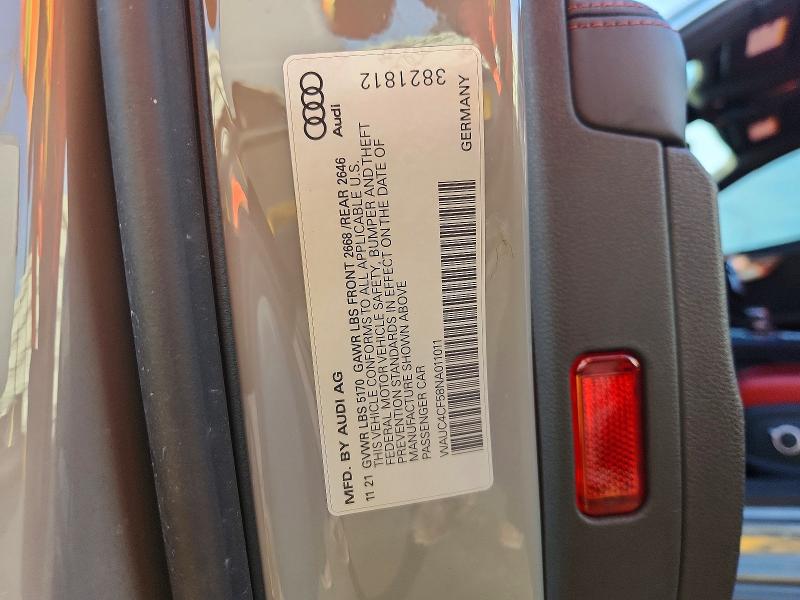 Продажа на аукционе авто 2022 Audi S5, vin: WAUC4CF58NA011011, номер лота: 70352636
