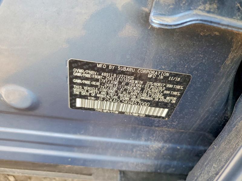 Продажа на аукционе авто 2019 Subaru Forester, vin: JF2SKAGC5KH457000, номер лота: 68189236