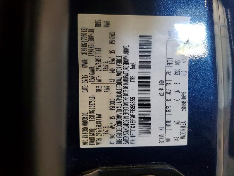 Продаж на аукціоні авто 2015 Ford F150, vin: 1FTFX1EF9FFB59355, номер лоту: 68181946