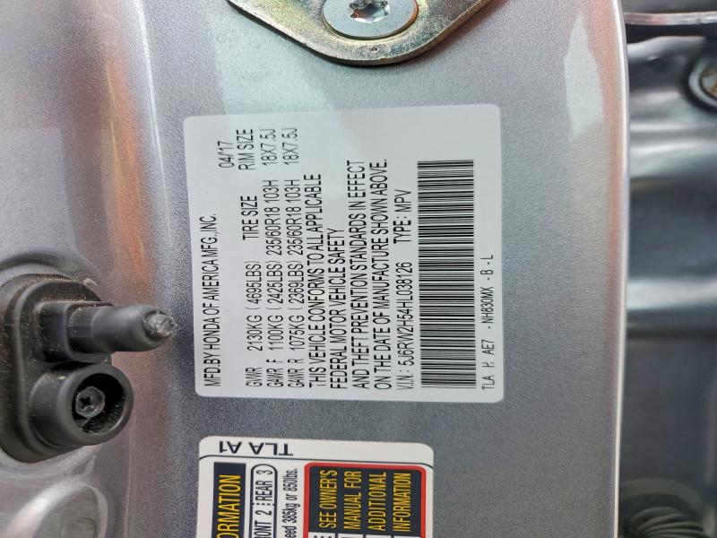 Aukcja sprzedaży 2017 Honda Cr-v, vin: 5J6RW2H54HL038126, numer aukcji: 69185656