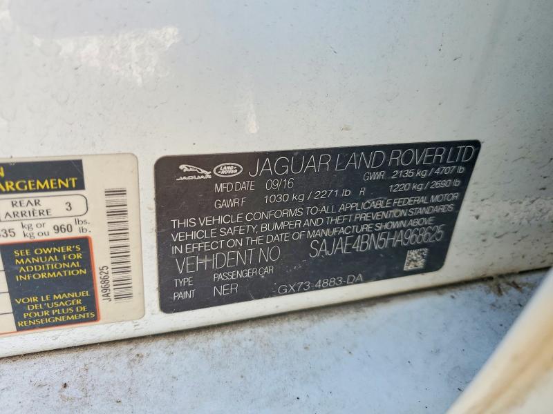 69737576 :رقم المزاد ، SAJAE4BN5HA968625 vin ، 2017 Jaguar Xe مزاد بيع