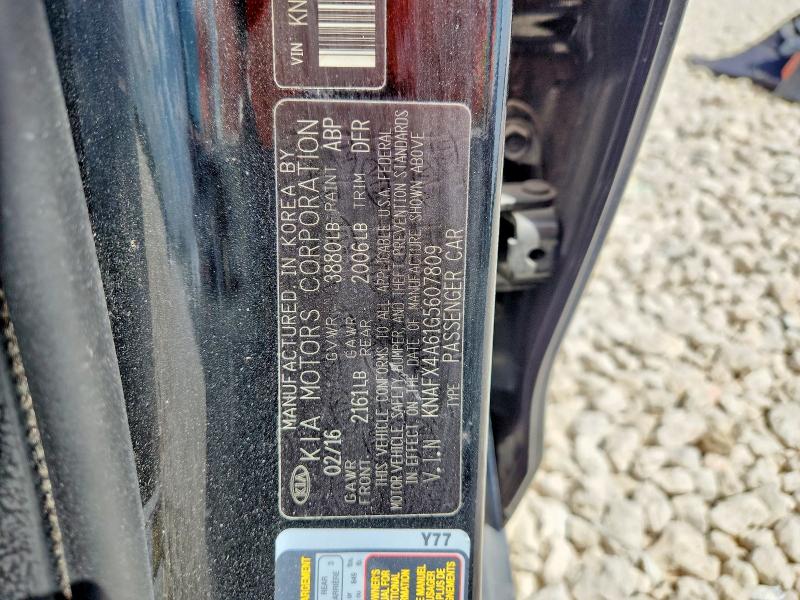 68266626 :رقم المزاد ، KNAFX4A61G5607809 vin ، 2016 Kia Forte مزاد بيع