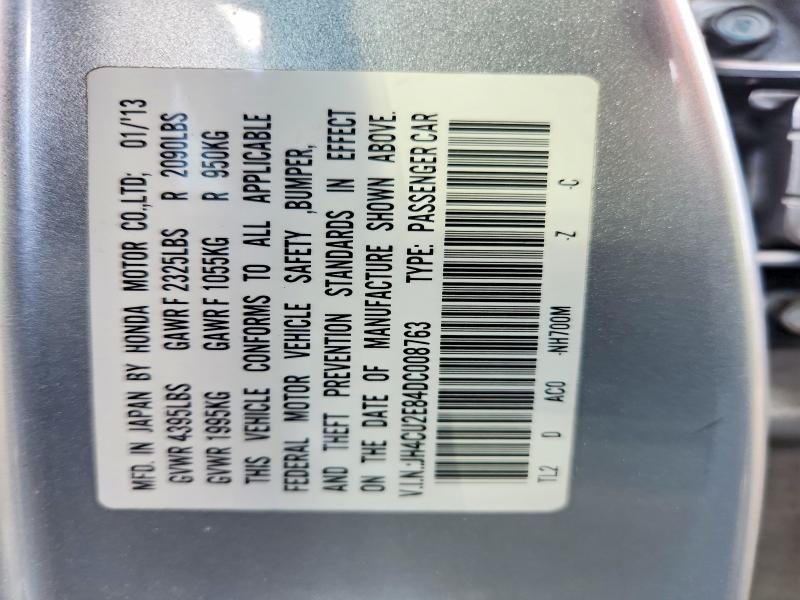 Aukcja sprzedaży 2013 Acura Tsx, vin: JH4CU2E84DC008763, numer aukcji: 66217316