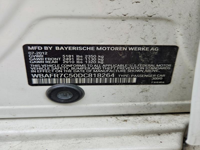 Aukcja sprzedaży 2013 Bmw 535, vin: WBAFR7C50DC818264, numer aukcji: 67666786