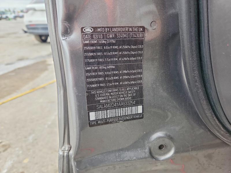 Aukcja sprzedaży 2010 Land Rover Lr4, vin: SALAM2D41AA533254, numer aukcji: 70148226