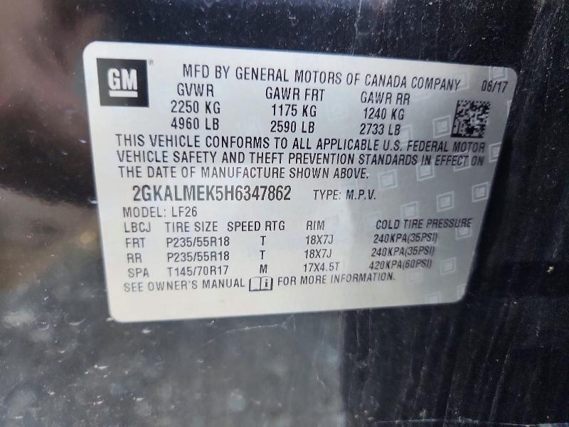 Продажа на аукционе авто 2017 Gmc Terrain, vin: 2GKALMEK5H6347862, номер лота: 67409596