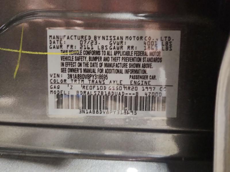 Aukcja sprzedaży 2023 Nissan Sentra, vin: 3N1AB8DV8PY318695, numer aukcji: 67810446