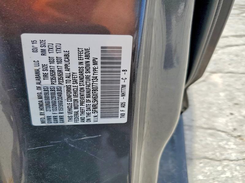 Продажа на аукционе авто 2015 Honda Odyssey, vin: 5FNRL5H6XFB077134, номер лота: 68741006