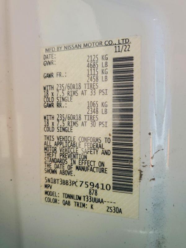 Aukcja sprzedaży 2023 Nissan Rogue, vin: 5N1BT3BB3PC759410, numer aukcji: 67611546