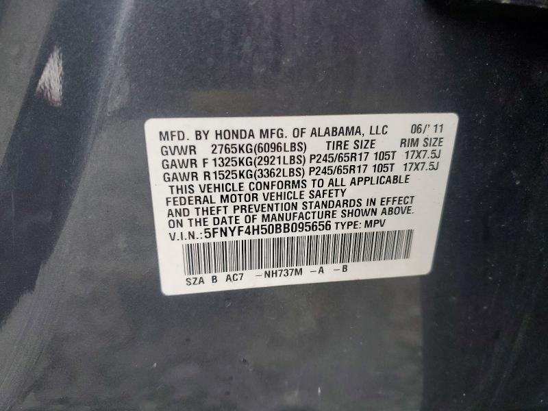 Продаж на аукціоні авто 2011 Honda Pilot, vin: 5FNYF4H50BB095656, номер лоту: 69420236