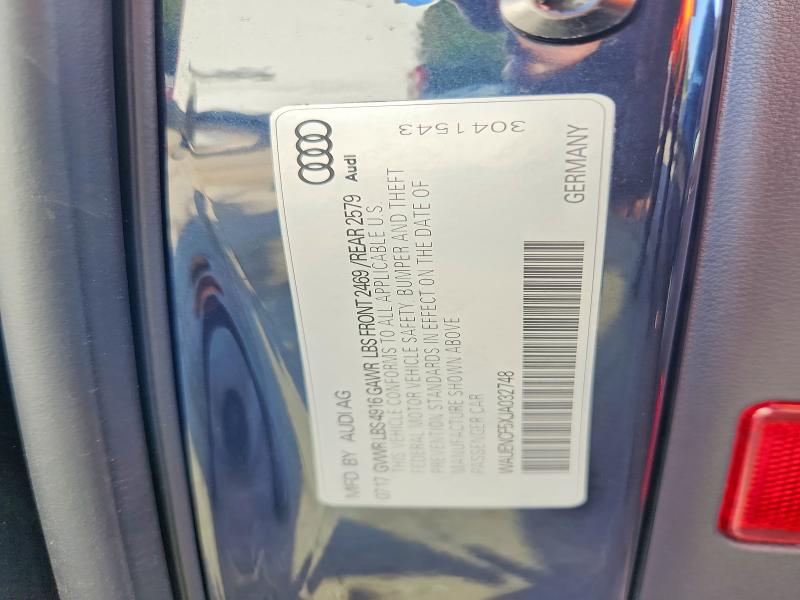 Aukcja sprzedaży 2018 Audi A5, vin: WAUENCF5XJA032748, numer aukcji: 69230506