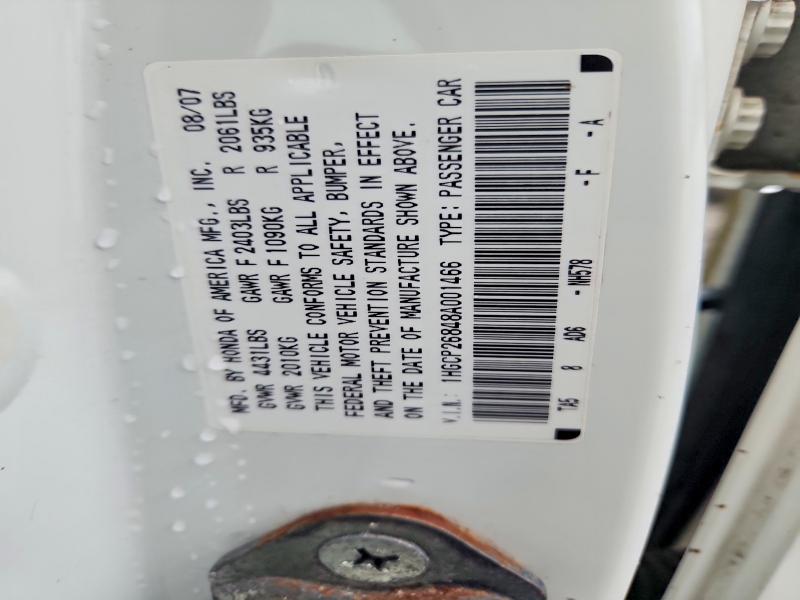 Продаж на аукціоні авто 2008 Honda Accord, vin: 1HGCP26848A001466, номер лоту: 69755506