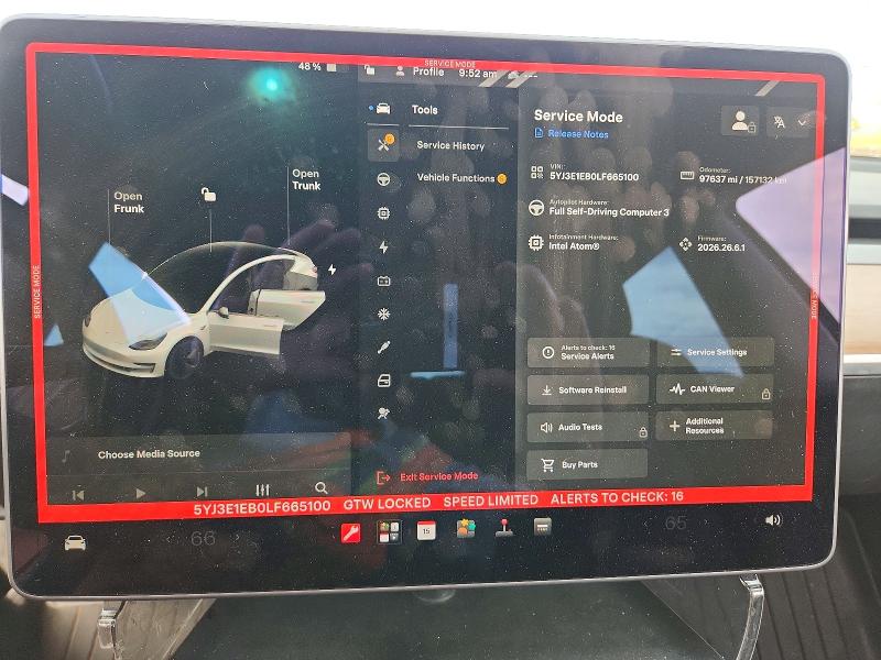 Продаж на аукціоні авто 2020 Tesla Model 3, vin: 5YJ3E1EB0LF665100, номер лоту: 67510776