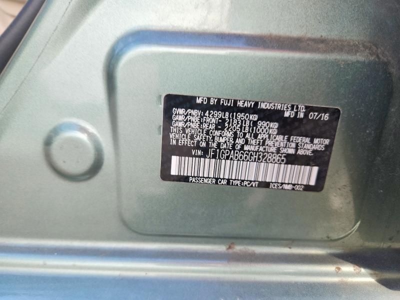 Aukcja sprzedaży 2016 Subaru Impreza, vin: JF1GPAB66GH328865, numer aukcji: 68782676
