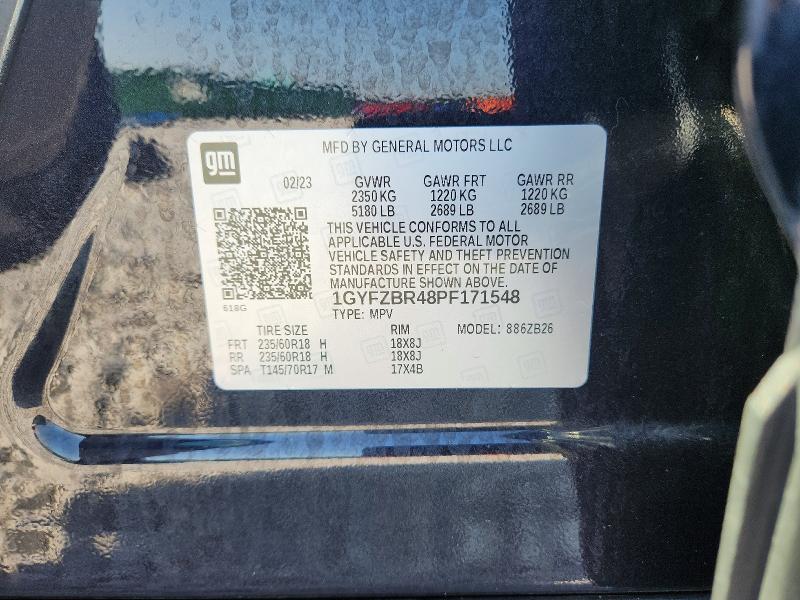 2023 Cadillac Xt4 მანქანა იყიდება აუქციონზე, vin: 1GYFZBR48PF171548, აუქციონის ნომერი: 67633156