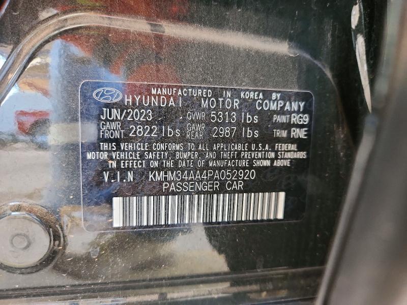 Aukcja sprzedaży 2023 Hyundai Ioniq 6, vin: KMHM34AA4PA052920, numer aukcji: 67491126